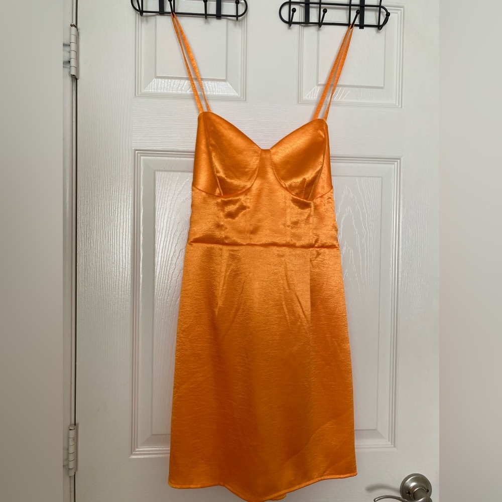 Sun dress, gothic,  summer dress, corset style dress, orange Halloween, gothic